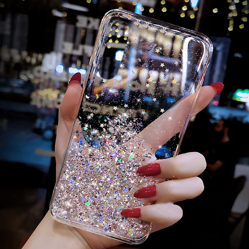 Glitter minkštas dėklas, skirtas Samsung Galaxy A51 A71 A41 A31 A21 A21S A01 A91 A81 A10 A10S A20 A20S A30 A30S A50 A70 telefono dėklas