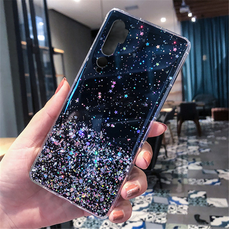 Glitter minkštas dėklas, skirtas Samsung Galaxy A51 A71 A41 A31 A21 A21S A01 A91 A81 A10 A10S A20 A20S A30 A30S A50 A70 telefono dėklas