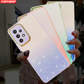 3D Graident Glitter Sequins ümbris Samsung Galaxy S22 Ultra S21 Plus A13 A23 A22 A33 A53 A73 A52 A12 A51 pehme silikoonkaanega