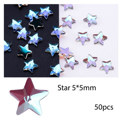 50/100db köröm alakú fúró strassz Alkatrészek kristály csepp rombusz nyíl színes lapos hátú kövek 3D drágakövek körömdíszítés