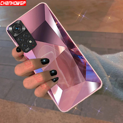 Glitter Diamond Mriror Laser Line Case за Xiaomi Redmi Note 11 10 9 Pro 11S 10S 9S 9AT 9C Poco X3 NFC M3 Мек силиконов капак