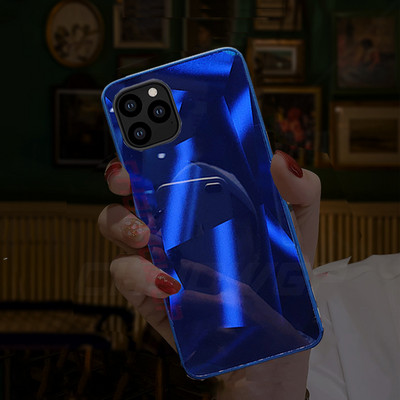 Γυαλιστερή θήκη καθρέφτη διαμαντιού για iPhone 12 11 Pro XS Max XR X Πίσω κάλυμμα TPU Soft Edge Για iPhone 12 mini 7 8 6 Plus SE 2020 Προφυλακτήρας