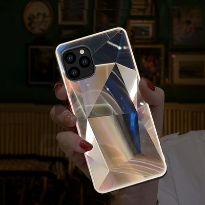 Γυαλιστερή θήκη καθρέφτη διαμαντιού για iPhone 12 11 Pro XS Max XR X Πίσω κάλυμμα TPU Soft Edge Για iPhone 12 mini 7 8 6 Plus SE 2020 Προφυλακτήρας