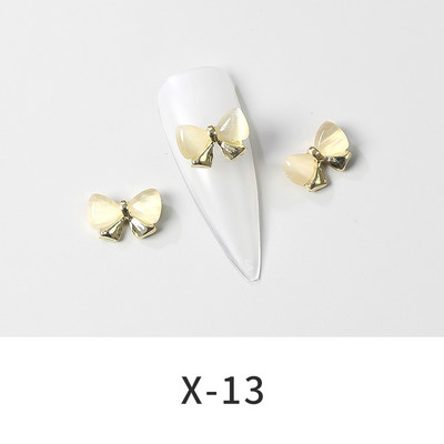 10 komada aluminijske visoke pete nakit za nokte privjesci 3D kruna medvjed srce dijamant luksuzni ukrasi za nokte 2022 metalni pribor za manikuru