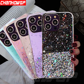 Luksuslik Gradient Glitter Clear telefoniümbris iPhone 14 13 12 11 Pro Max X XR XS Max 8 7 6S 6 Plus pehmest silikoonist tagakaane korpus
