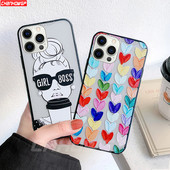 Modna crtana mat prozirna telefonska maska za iPhone 6 6s 7 8 Plus X XR XS Max 12 11 Pro Max 12mini SE 2020 mekana TPU maska Coque