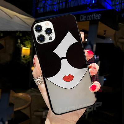 Modna crtana mat prozirna telefonska maska za iPhone 6 6s 7 8 Plus X XR XS Max 12 11 Pro Max 12mini SE 2020 mekana TPU maska Coque