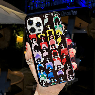 Modna crtana mat prozirna telefonska maska za iPhone 6 6s 7 8 Plus X XR XS Max 12 11 Pro Max 12mini SE 2020 mekana TPU maska Coque