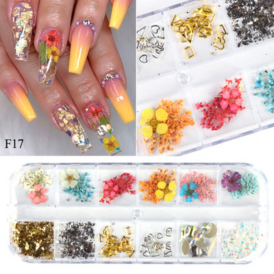 Mix körömdíszítések varázslatok ékszermatricák 3D körömdíszítő matricák minták UV gél lakk nyári manikűr kiegészítők TRF01-10