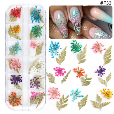 Mix körömdíszítések varázslatok ékszermatricák 3D körömdíszítő matricák minták UV gél lakk nyári manikűr kiegészítők TRF01-10