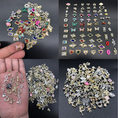 50/100 db Új Hot Random Luxus Fényes Gem Stons Vegyes Design Gél körömlakk Charms Csillogó Körömdíszhez Kiegészítők Manikűr B#
