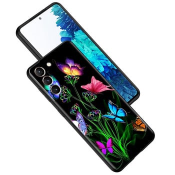 Силиконов калъф за Samsung Galaxy S20 FE S21 Ultra S10 S9 Plus S10e S8 S7 A51 A71 Tpu мек телефон Capas Butterfly