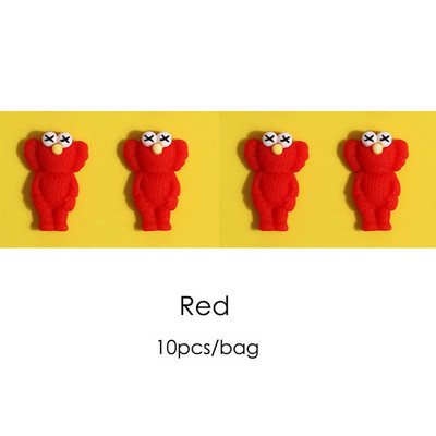 10 DB rajzfilm figurás körömbűvölők, 28x18 mm-es trendi anime baba manikűr, aranyos dekoráció barkács Kawaii körmökhöz / mobiltelefonhoz