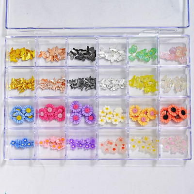 240kom/kutija Unaprijed izrađeni privezak za nokte/dragulji za 8 najboljih 3D dodataka za nokte (2022.) Mašna/kruna/svjetlucavi kamenčići privjesci za nokte Dijamanti