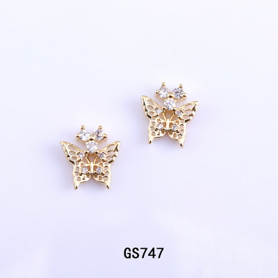 10db Nail Art cirkon dekorációk köröm ékszerek fém gyöngy matrica gyémánt csillag hold kagyló viráglánc pillangó