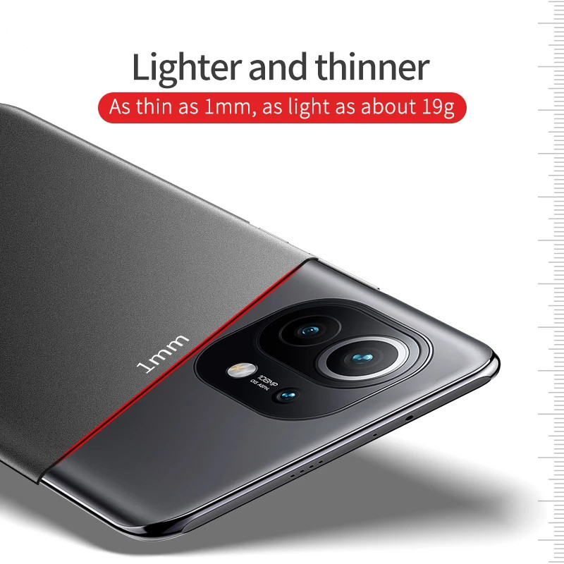 Θήκη σε σκληρό υπολογιστή Xiaomi Mi 11 Lite Ultra Slim Matte Cover for Xiaomi Mi 10 10i 10T 11X 11T 11i 11 Pro Ultra Lite 5G NE