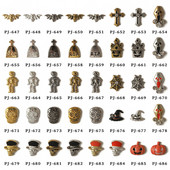 50db Retro Nail Charms Halloween Dekoráció Fém Nail Art Design Koponya Pumpkin Diamond Vintage Luxus Nails Manikűr eszköz