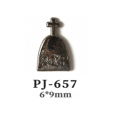 50db Retro Nail Charms Halloween Dekoráció Fém Nail Art Design Koponya Pumpkin Diamond Vintage Luxus Nails Manikűr eszköz