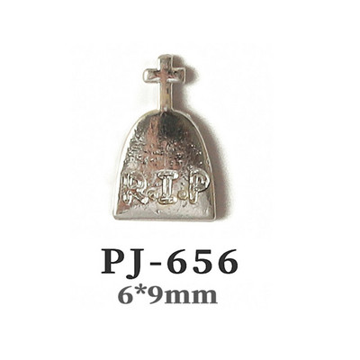 50db Retro Nail Charms Halloween Dekoráció Fém Nail Art Design Koponya Pumpkin Diamond Vintage Luxus Nails Manikűr eszköz