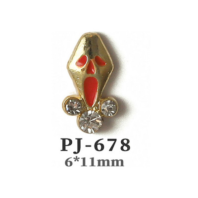 50db Retro Nail Charms Halloween Dekoráció Fém Nail Art Design Koponya Pumpkin Diamond Vintage Luxus Nails Manikűr eszköz