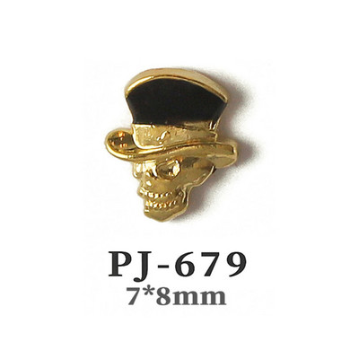 50db Retro Nail Charms Halloween Dekoráció Fém Nail Art Design Koponya Pumpkin Diamond Vintage Luxus Nails Manikűr eszköz
