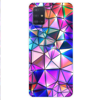 За Samsung Galaxy A51 Калъф за калъф Мек силиконов калъф TPU Bumper Phone Case за Samsung A71 A51 A515 A515F A 71 51 Coque Fundas Capa