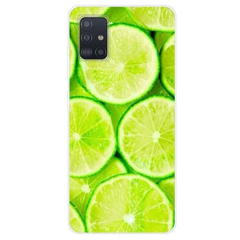 За Samsung Galaxy A51 Калъф за калъф Мек силиконов калъф TPU Bumper Phone Case за Samsung A71 A51 A515 A515F A 71 51 Coque Fundas Capa