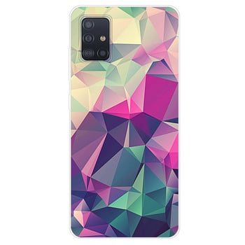 За Samsung Galaxy A51 Калъф за калъф Мек силиконов калъф TPU Bumper Phone Case за Samsung A71 A51 A515 A515F A 71 51 Coque Fundas Capa