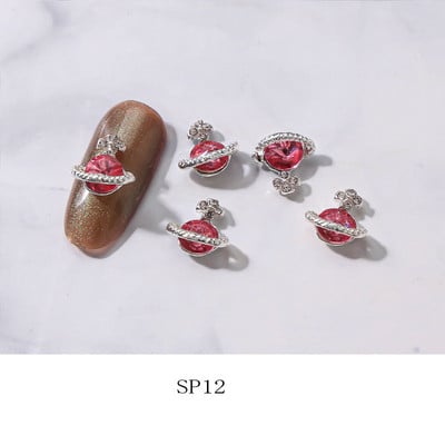 12 Zodiac Word Charm medál Csillagkép köröm varázslat 3D ötvözet lapos hátú epoxigyanta kellék kitöltő barkács ékszerkészítési kiegészítő