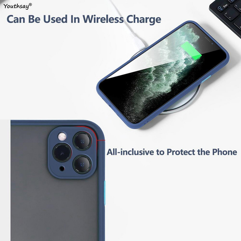 Калъф за iPhone 14 Pro Max за iPhone 14 Pro Max Cover Funda Shell Matte Translucent Hard PC Case за iPhone 14 13 12 Pro Max