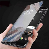 Fashion Smart Mirror Flip Case priekš Xiaomi Redmi Note 11 10 9 9s 11 Poco X3 8 8T 10s 11T Pro Max 9A 9C Mi 9T 10T Lite Case Cover