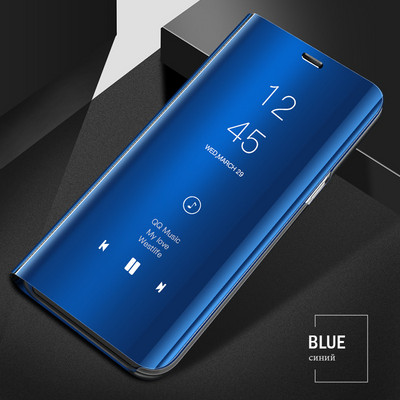 Fashion Smart Mirror Flip Case priekš Xiaomi Redmi Note 11 10 9 9s 11 Poco X3 8 8T 10s 11T Pro Max 9A 9C Mi 9T 10T Lite Case Cover