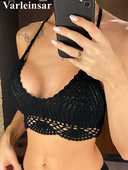 S - XL 9 boja heklani pleteni bikini gornji dio ženskog kupaćeg kostima Ženski kupaći kostim Kupaći kostim za kupanje Izdubljeni gornji dio za plažu V4194B
