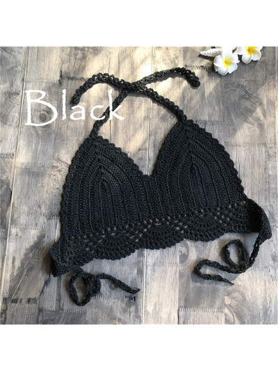 S - XL 9 boja heklani pleteni bikini gornji dio ženskog kupaćeg kostima Ženski kupaći kostim Kupaći kostim za kupanje Izdubljeni gornji dio za plažu V4194B
