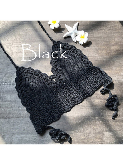 S - XL 9 színű Hollow Out Beach felső horgolt kötött bikini felső Női fürdőruha Női fürdőruha fürdőruha Swim V4193W