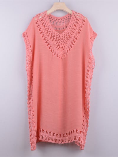 Seksi nove heklane pletene tunike sa 6 boja Prekrivači za plažu Prekrivači Haljina za plažu Odjeća za plažu Ženska V4187