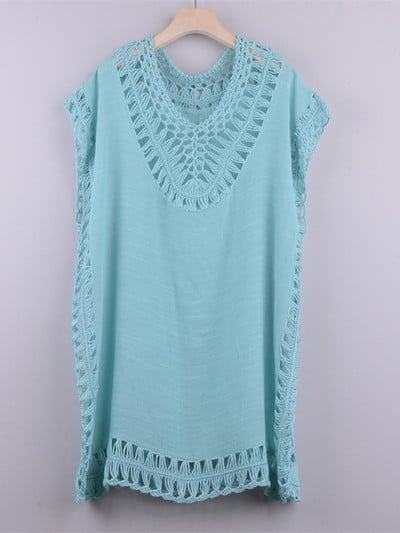 Seksi nove heklane pletene tunike sa 6 boja Prekrivači za plažu Prekrivači Haljina za plažu Odjeća za plažu Ženska V4187