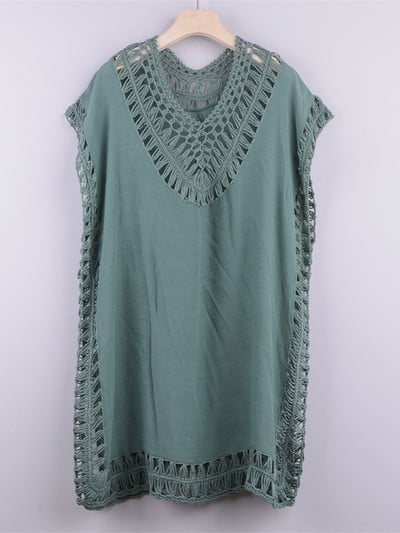 Seksi nove heklane pletene tunike sa 6 boja Prekrivači za plažu Prekrivači Haljina za plažu Odjeća za plažu Ženska V4187