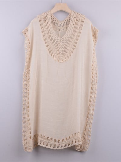 Seksi nove heklane pletene tunike sa 6 boja Prekrivači za plažu Prekrivači Haljina za plažu Odjeća za plažu Ženska V4187