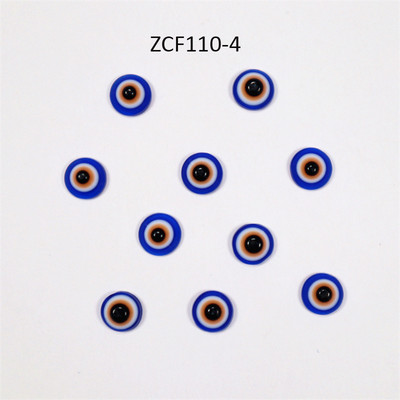 50db/táska Blue Eyes 3D Resin Nail Charms DIY Nail Art Dekorációs Gyöngyök ékszerekhez Köröm Strasszkő Manikűr Kiegészítők 6-8mm
