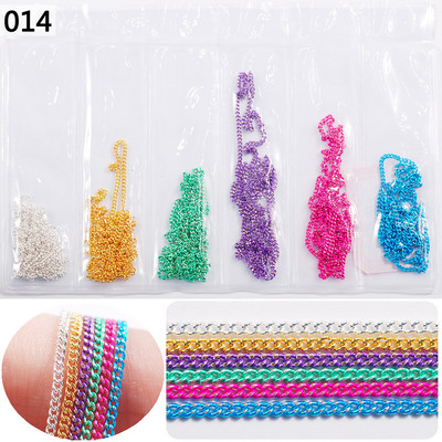 50 cm / hat / táska új színű vegyes divatos körömdíszítés kreatív dekorációs lánc DIY körömművészet alkotó kiegészítők 3d varázslatok