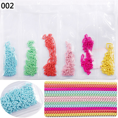 50 cm / hat / táska új színű vegyes divatos körömdíszítés kreatív dekorációs lánc DIY körömművészet alkotó kiegészítők 3d varázslatok
