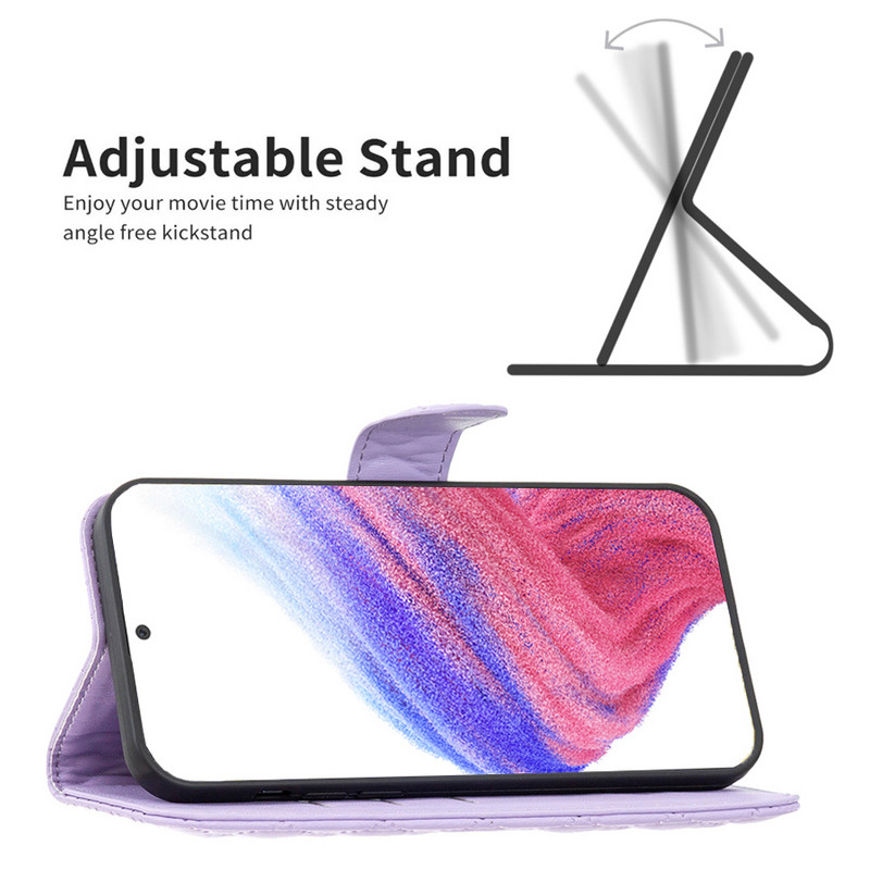 Портфейл Малък ароматен кожен калъф за Samsung Galaxy A04 A13 A14 A33 A51 A52 A53 A54 A71 A72 A73 S23 Ultra S22 S21 Plus S20 FE