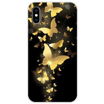 Калъф за iphone x xs max xr Калъф Painted Soft Silicon TPU Back cover За iphone x xs max xr Coque Capa Funda Skin удароустойчив