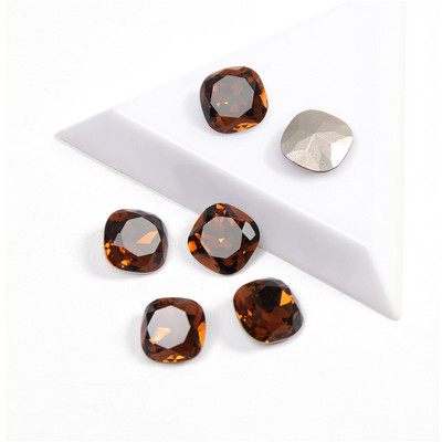 21 buc. Dimensiune mică, 8 mm, formă tăiată pernă, unghii de cea mai bună calitate, strasuri fanteziste pe strasuri, pietre cu sclipici de frumusețe pentru bijuterie pentru arta unghiilor