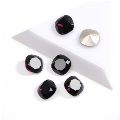 21 buc. Dimensiune mică, 8 mm, formă tăiată pernă, unghii de cea mai bună calitate, strasuri fanteziste pe strasuri, pietre cu sclipici de frumusețe pentru bijuterie pentru arta unghiilor