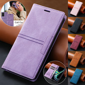 Δερμάτινη θήκη πορτοφολιού για Samsung Galaxy S23 Ultra S22 S21 Plus S20 FE A04s A13 A14 A23 A33 A50 A51 A52 A53 A70 A71 A72 A73