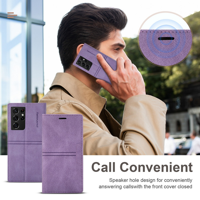 Rahakoti klapp nahkümbris Samsung Galaxy S23 Ultra S22 S21 Plus S20 FE A04s A13 A14 A23 A33 A50 A51 A52 A53 A70 A71 A72 A73 jaoks