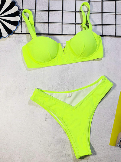 Sexy Underwired V formas krūštura kauss bikini peldkostīms sieviešu peldkostīmi sieviešu divdaļīgs bikini komplekts peldkostīms peldkostīms V1549