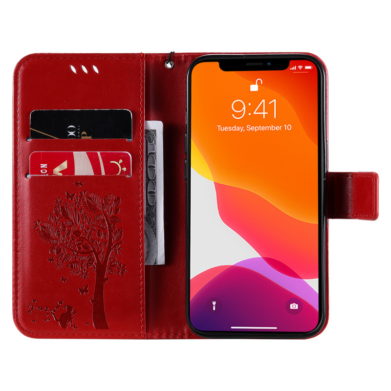Ādas telefona maciņš priekš LG G8 G8S G8X V60 ThinQ 5G K50 K51 K61 G9 Velvet 2 Pro k92 K42 K52 Stylo 6 7 Wallet Card Slots Cover D06F